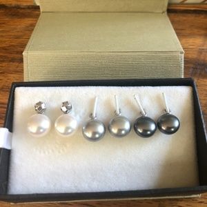Honora Drop Pearl Earring Set (Wear 3 Ways)